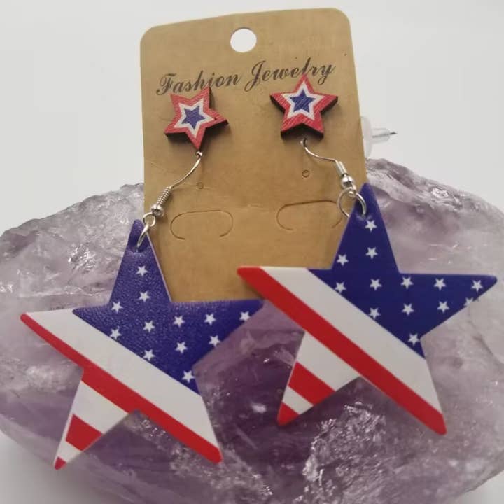 Patriotic Star Earring