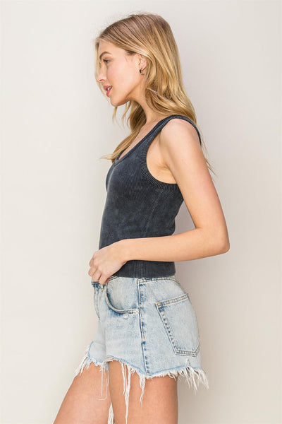 Mineral Wash Seamless Tank Top