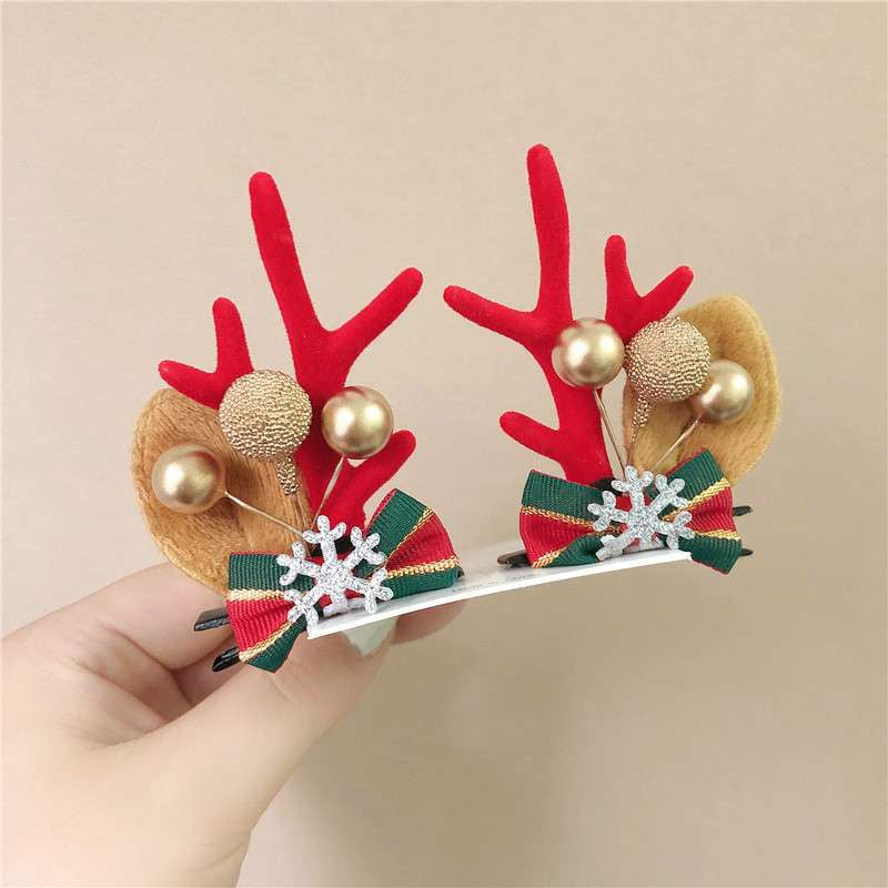 Reindeer Hairpin Clips