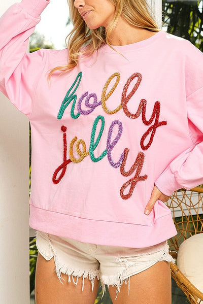 Holly Jolly Tinsel Sweater