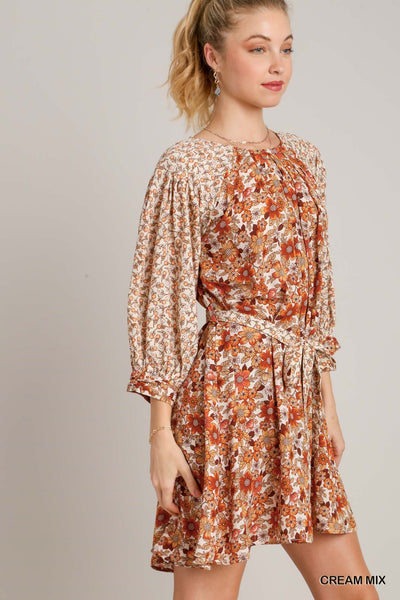 Floral Puff Sleeve Dress