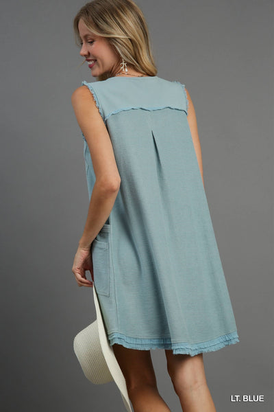 French Terry Sleeveless Dress