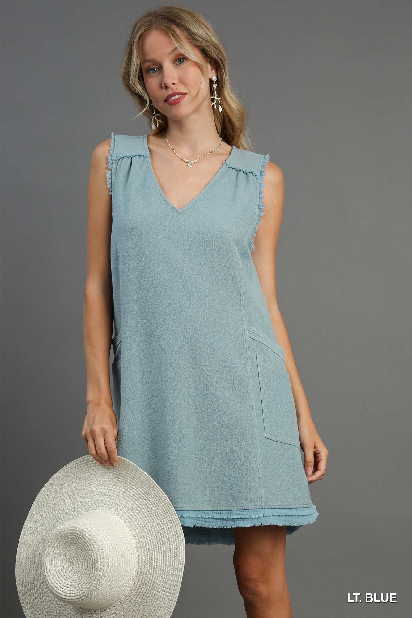 French Terry Sleeveless Dress