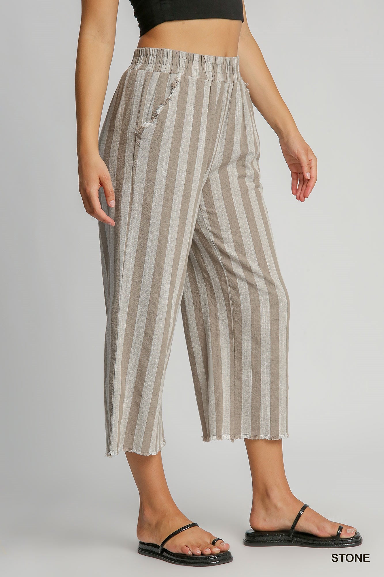 Linen Striped Pants