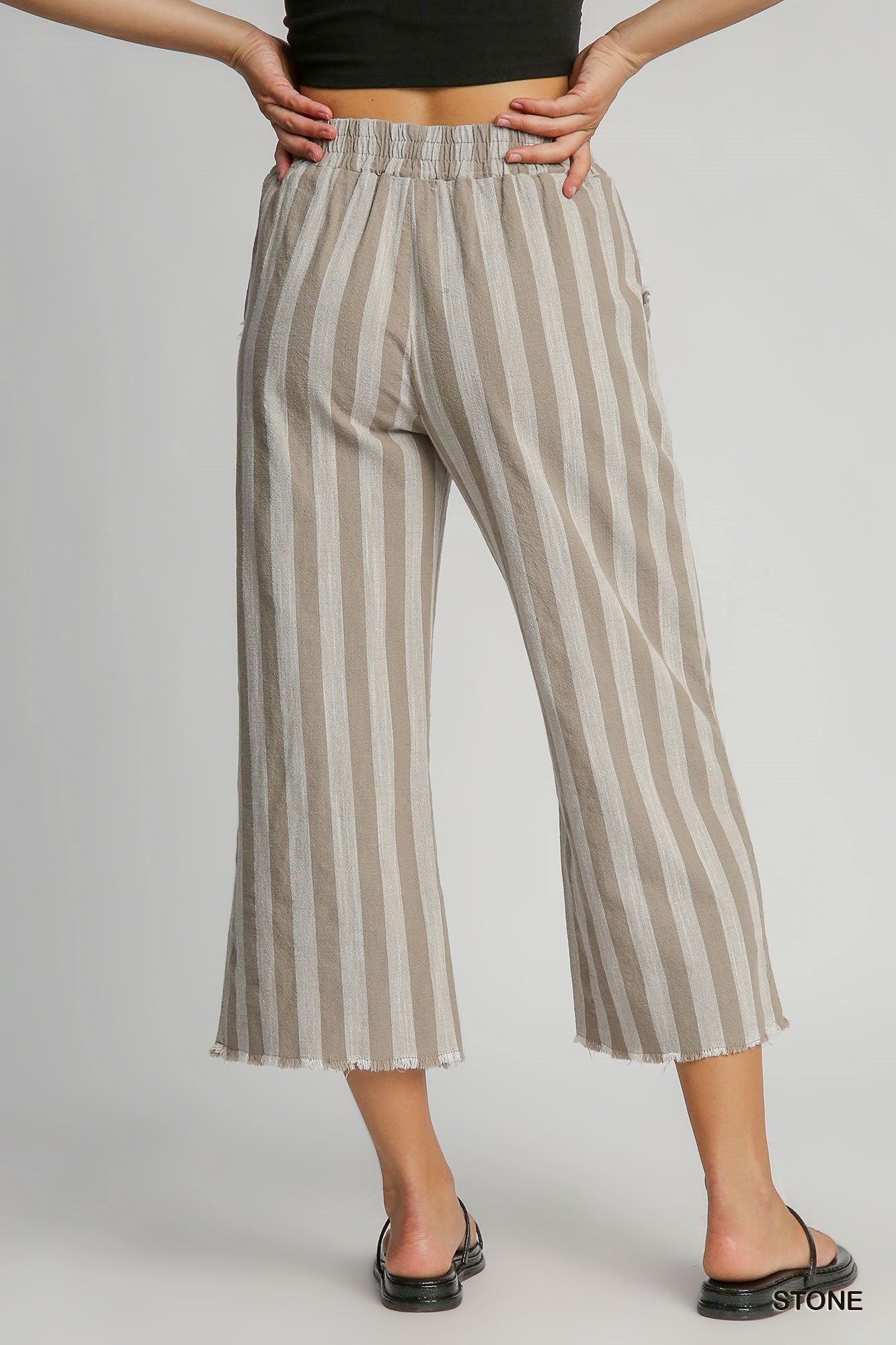 Linen Striped Pants