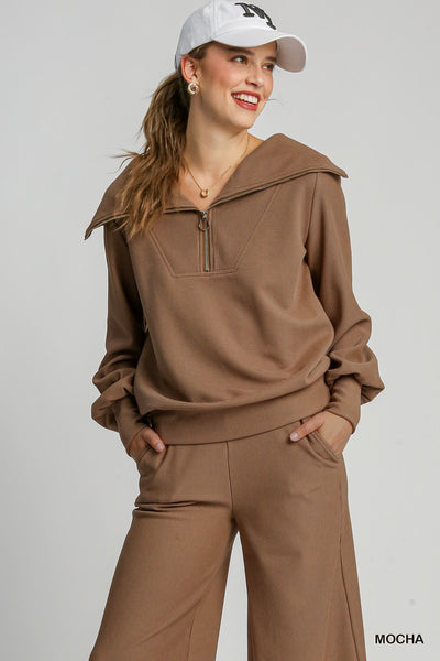 Ribbed Knit Lounge Pant Set