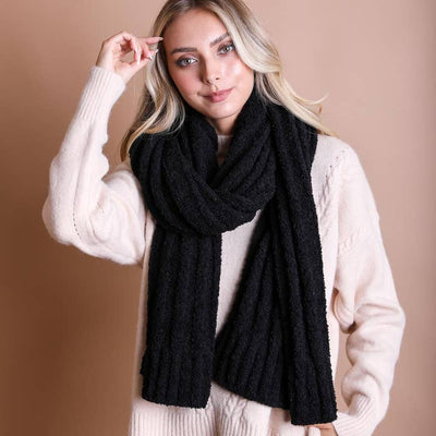 Ultra Soft Boucle Knit Scarf