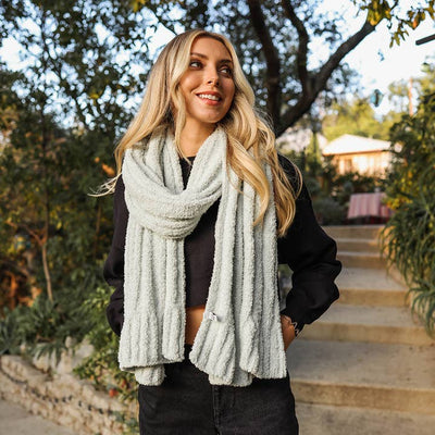 Ultra Soft Boucle Knit Scarf