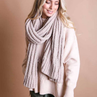 Ultra Soft Boucle Knit Scarf