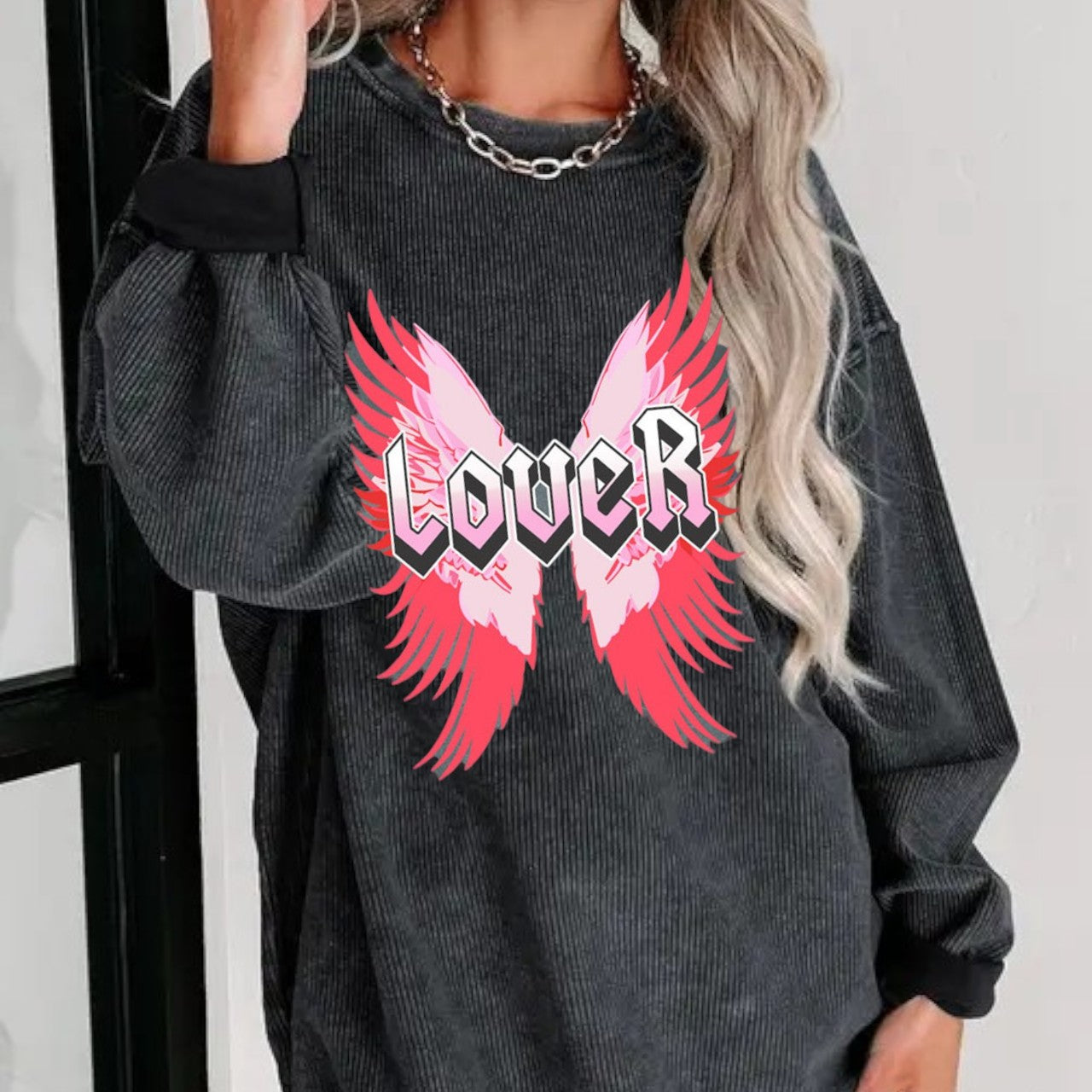 Lover Waffle Knit Pullover