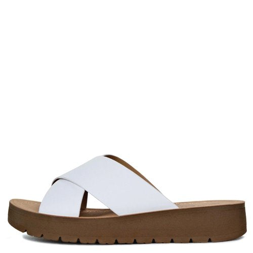 Crossover Flatform Sandal