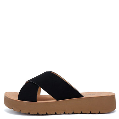 Crossover Flatform Sandal