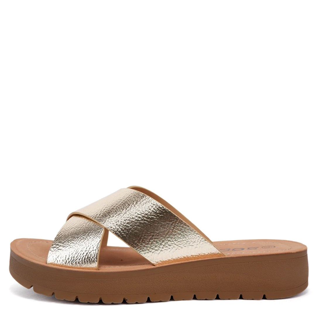 Crossover Flatform Sandal