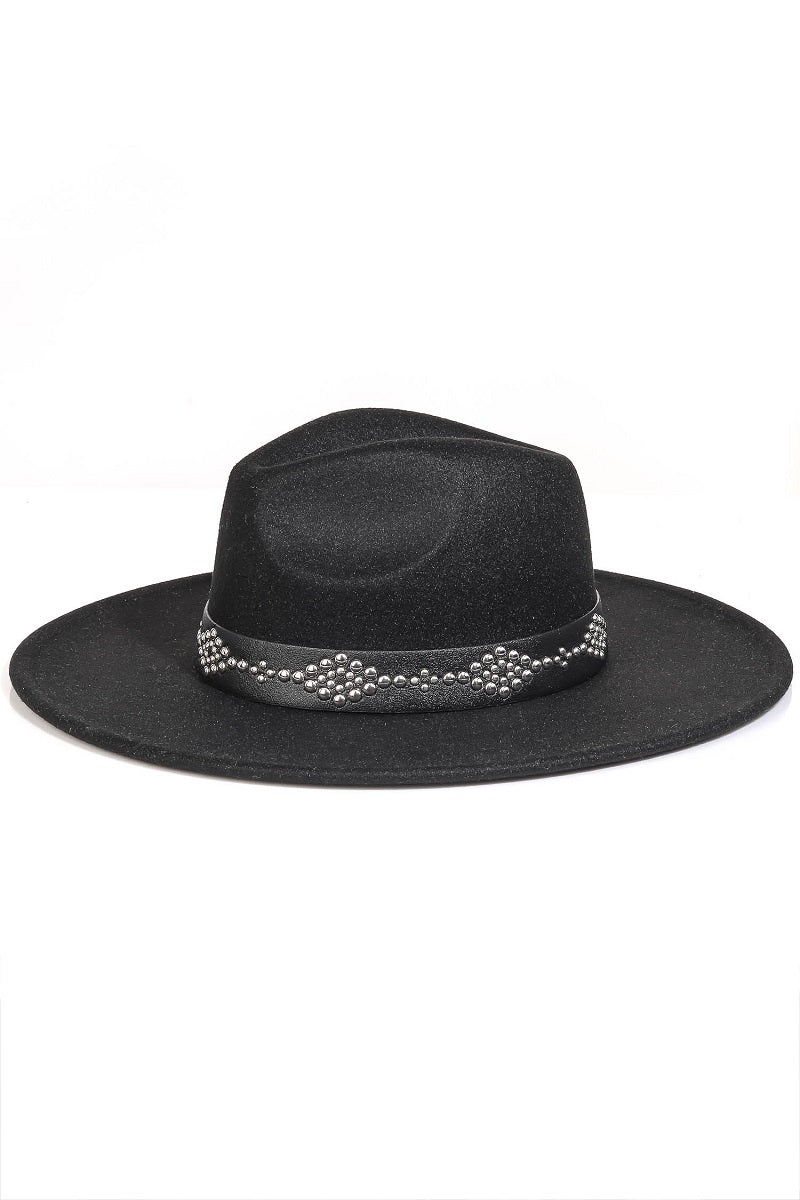 Studded Strap Cowboy Hat