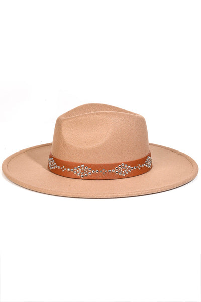 Studded Strap Cowboy Hat