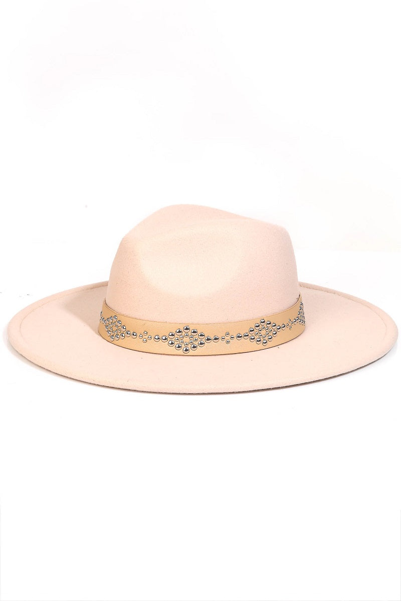 Studded Strap Cowboy Hat