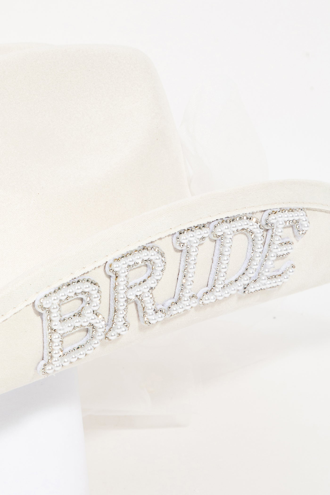 Bride Veil Fedora Hat