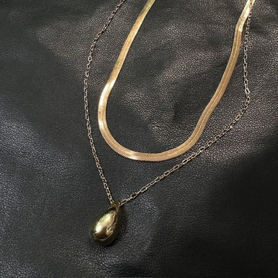 Layered Teardrop Necklace