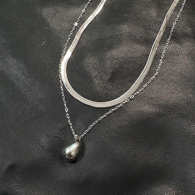 Layered Teardrop Necklace