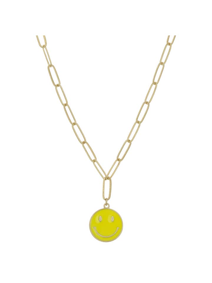 Smiley Pendant Necklace