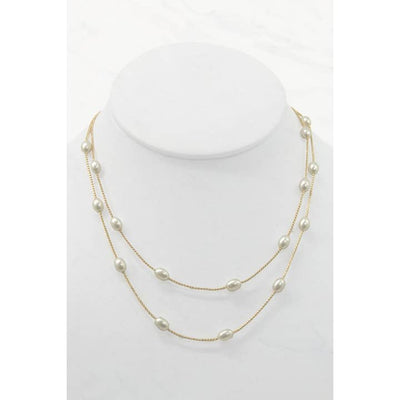 Layered Pearl Necklace