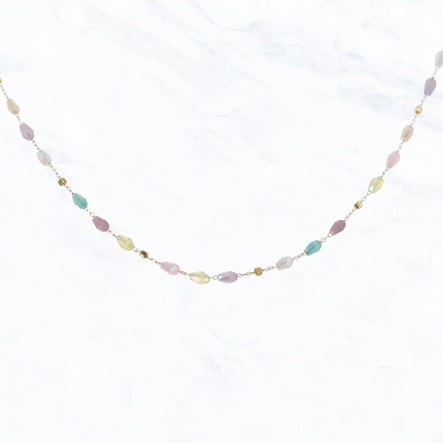 Glass Bead Choker Necklace