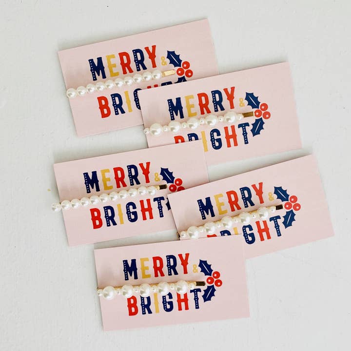 Merry & Bright Pearl Hair Clip