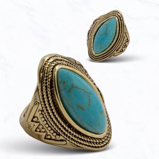 Marquise Turquoise Ring