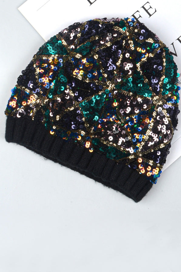 Sequin Beanie