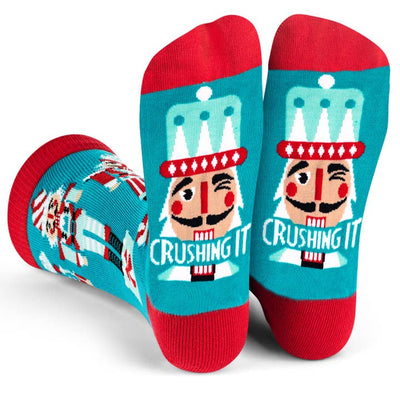 Crushing It Nutcracker Socks