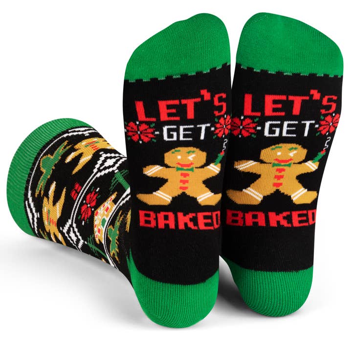 Let's Get Baked Christmas Socks