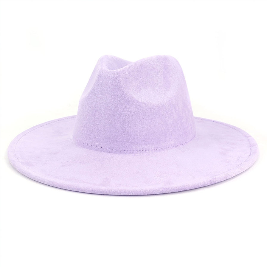 Suede Peach Top Fedora Hat