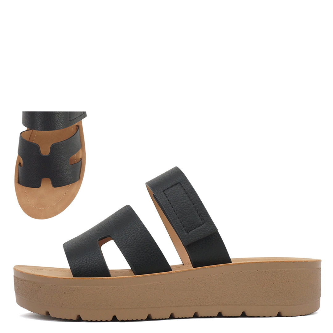 Double Strap Platform Sandal