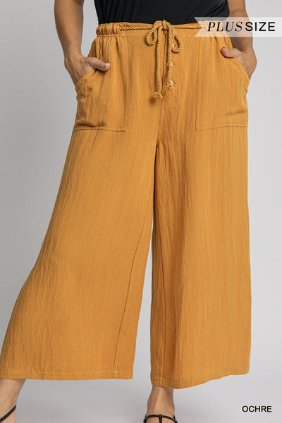 Mineral Wash Rope Tie Pant