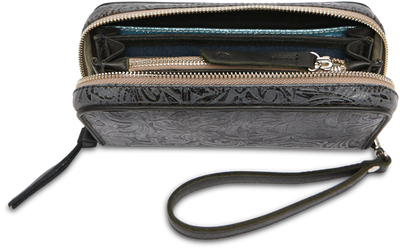 Steely Wristlet Wallet