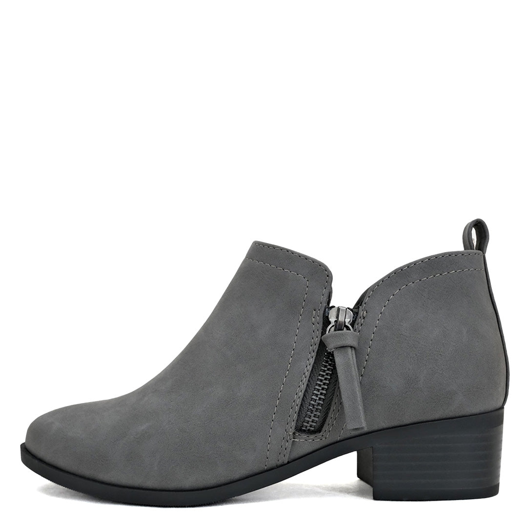 Zip Up Notch Bootie